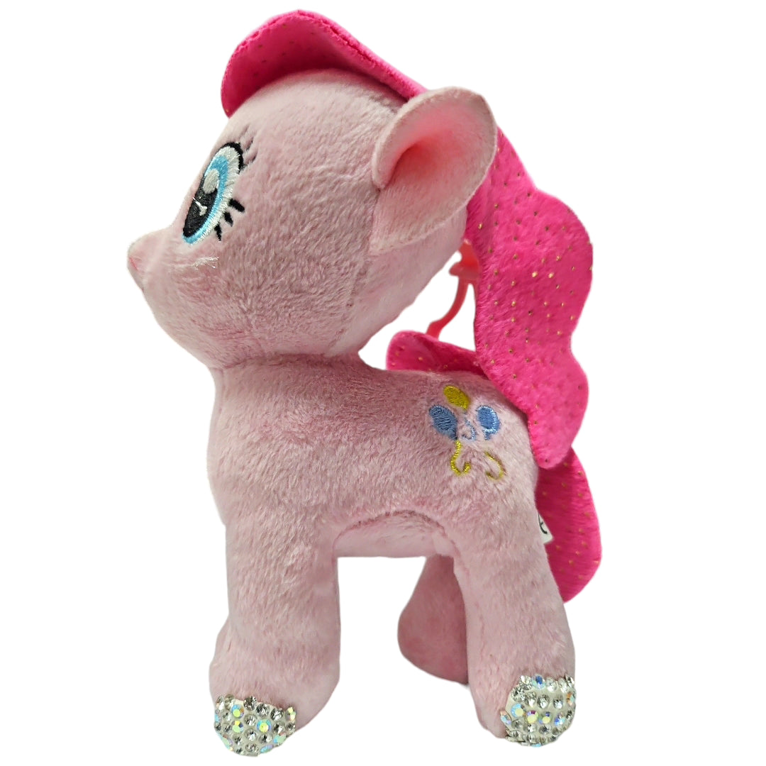 Llavero Pony Color Rosa Con Cristales