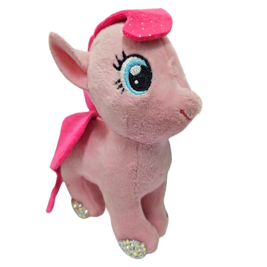 Pony rosa con cristales