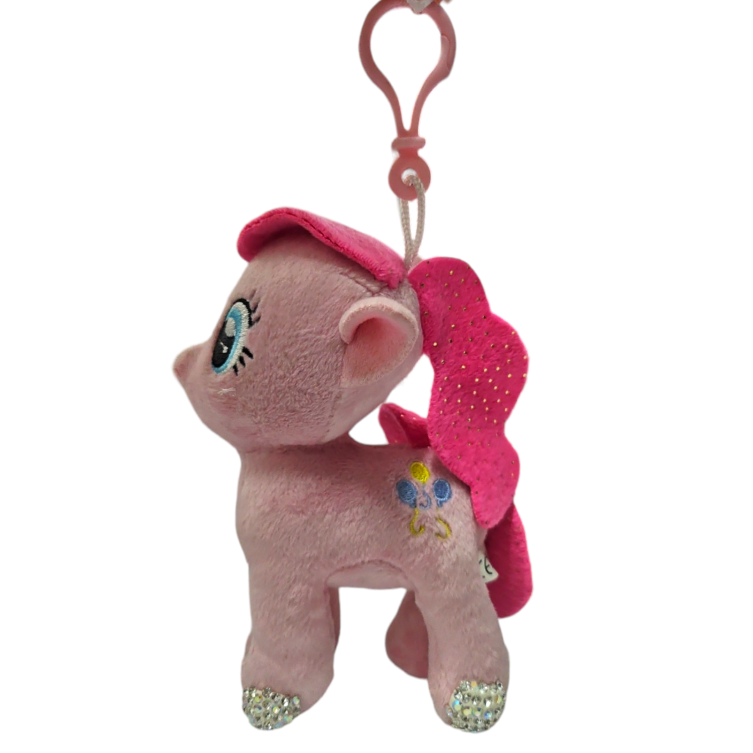 Llavero Pony Color Rosa Con Cristales