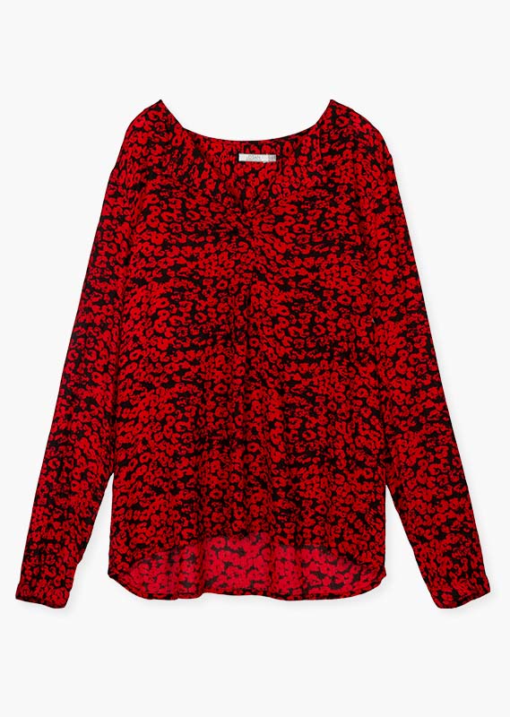 Blusa all over print dama Losan -