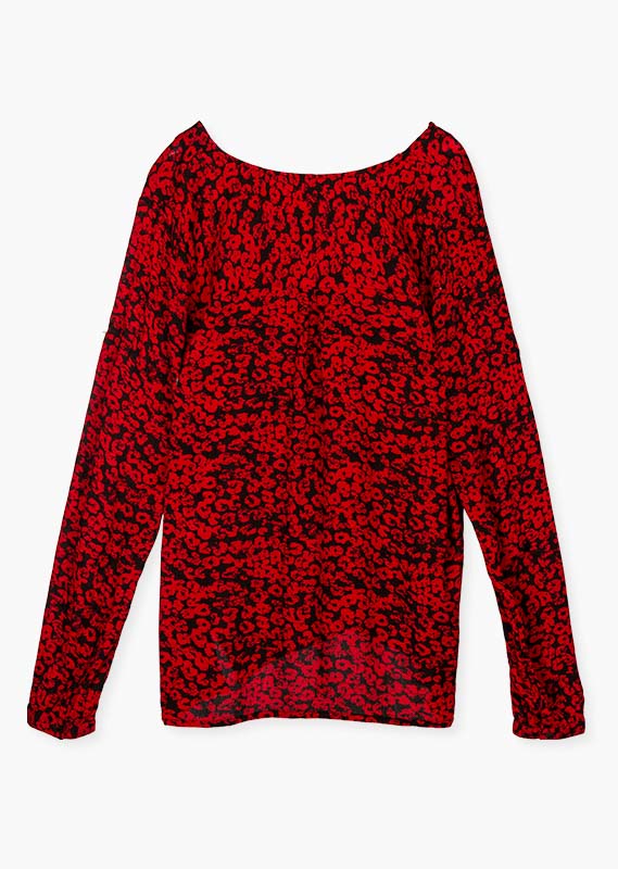 Blusa all over print dama Losan -