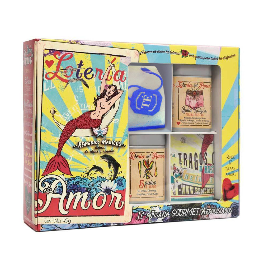 Kit de tés y tisana "Lotería del amor" Remedios Mágicos