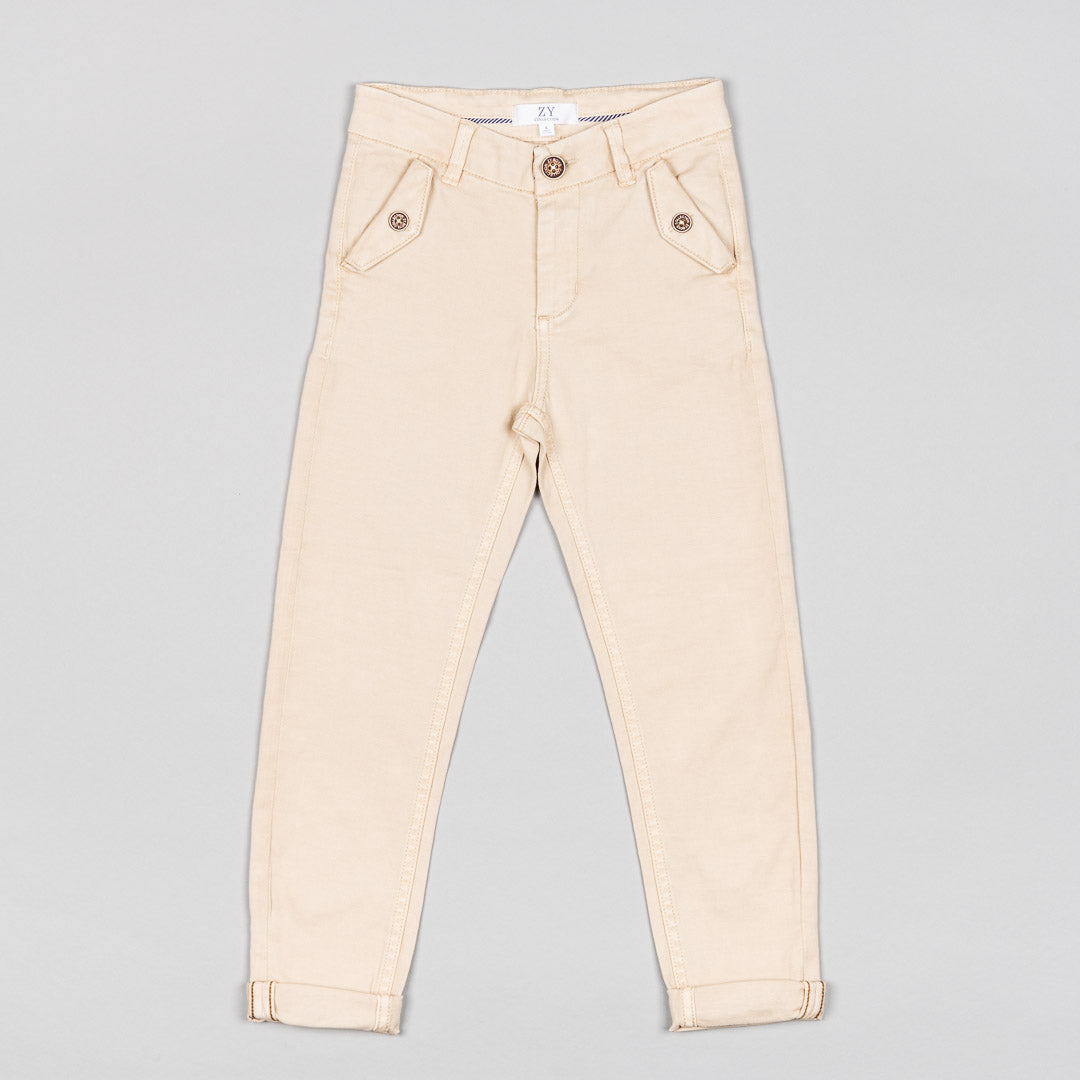 Pantalón color beige para niño ZIPPY