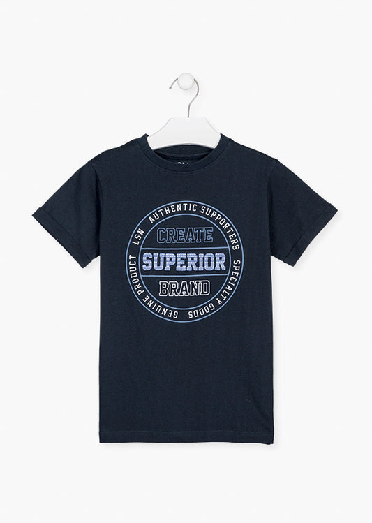 Camiseta "CREATE SUPERIOR BRAND" para niño Losan