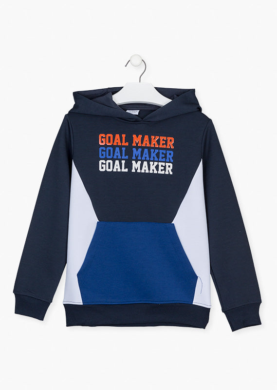 Sudadera Con Texto Estampado "Goal Maker" Para Niño Losan