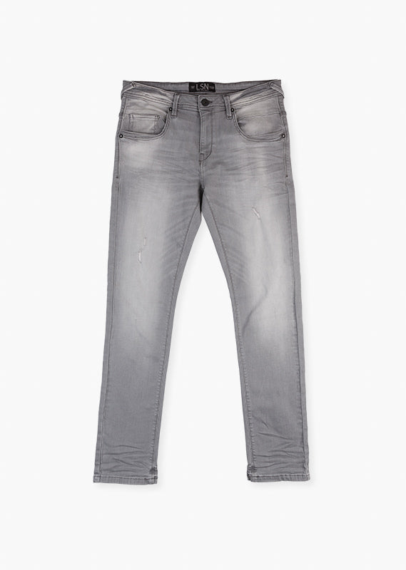 Pantalón denim para caballero color gris LOSAN
