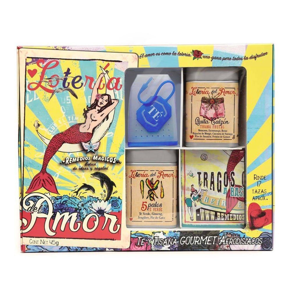Kit de tés y tisana "Lotería del amor" Remedios Mágicos