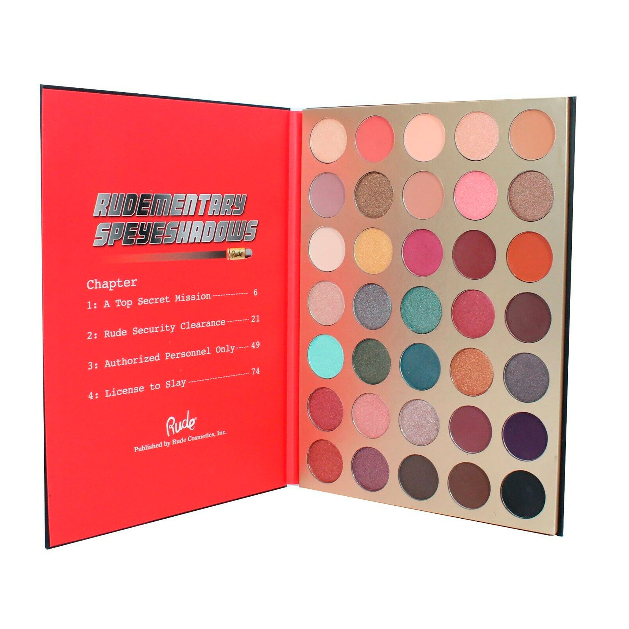 Rudementary Speyeshadows - Book 7 Rude Paleta de sombras