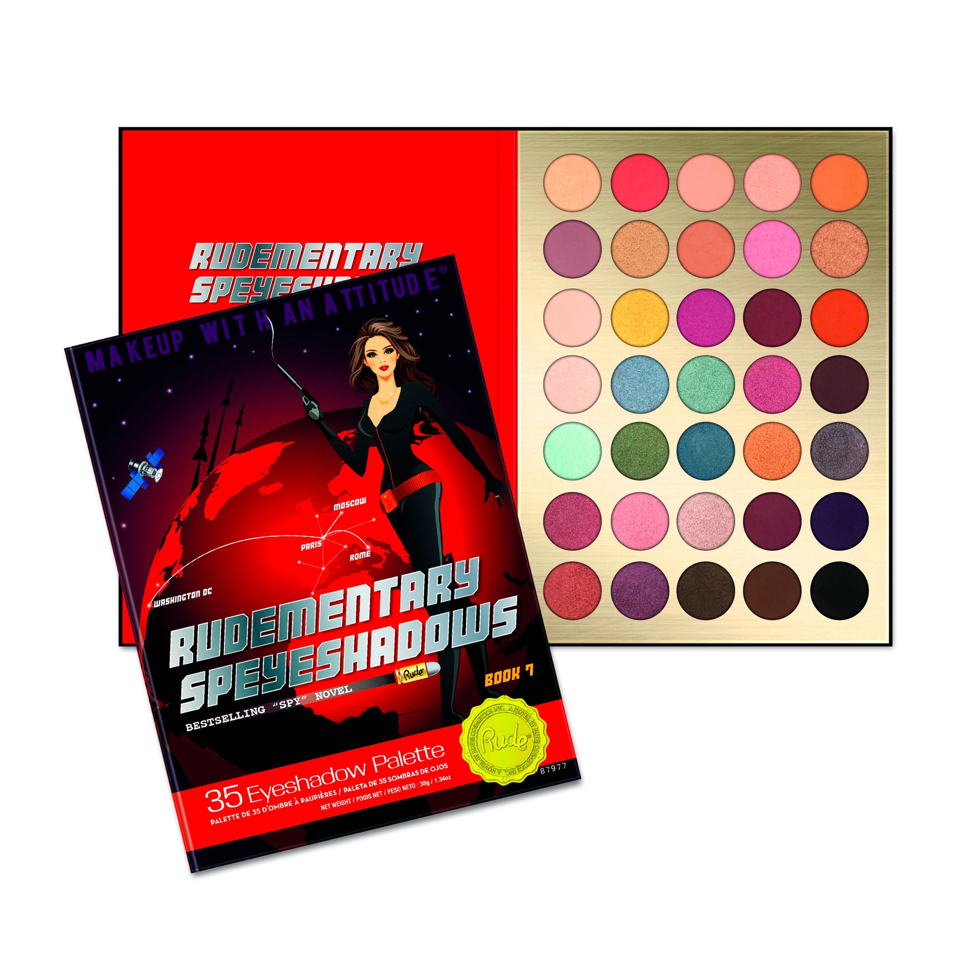 Paleta De Sombras Rudementary Speyeshadows - Book 7 Rude Cosmetics