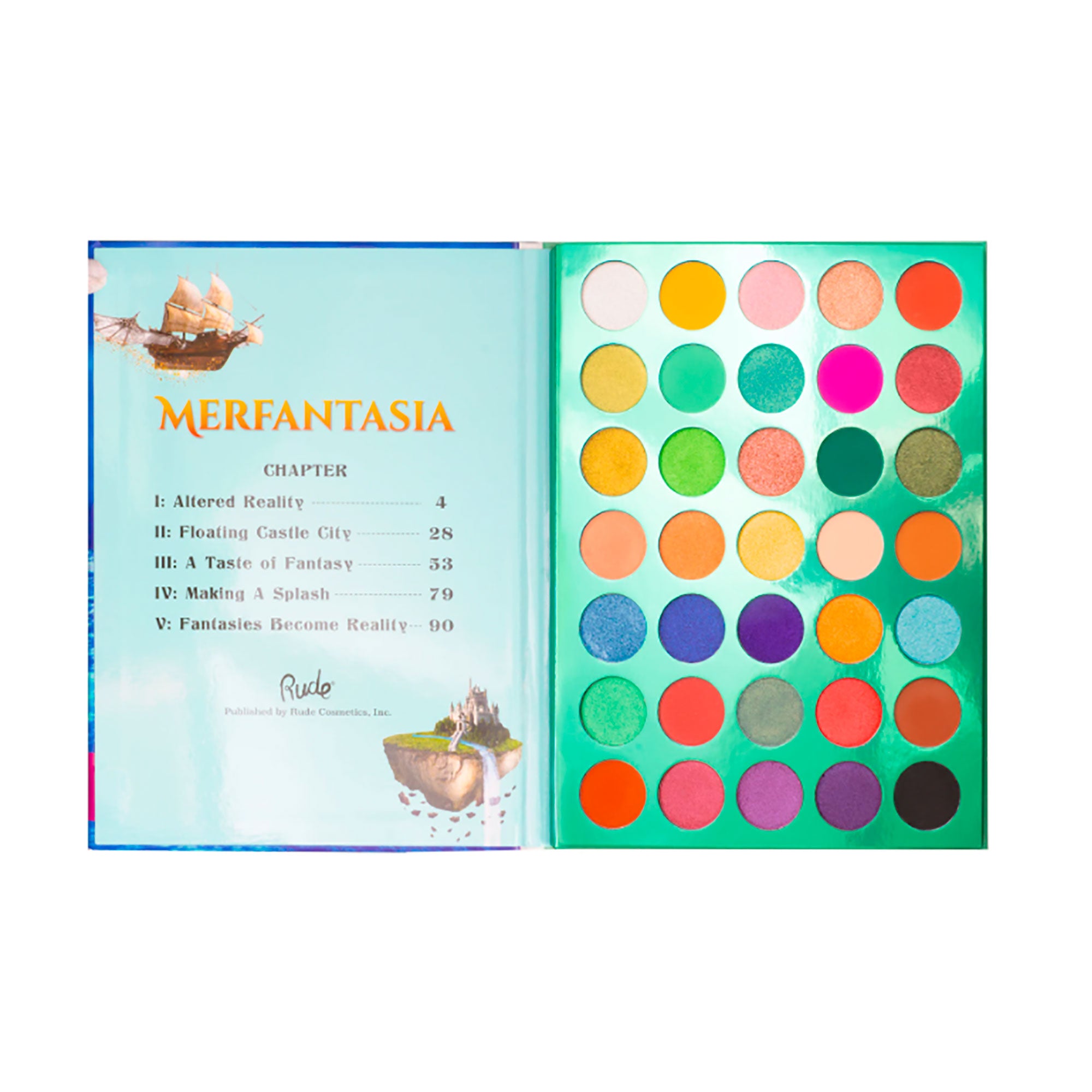 Paleta De Sombras Merfantasia - Book 8 Rude Cosmetics