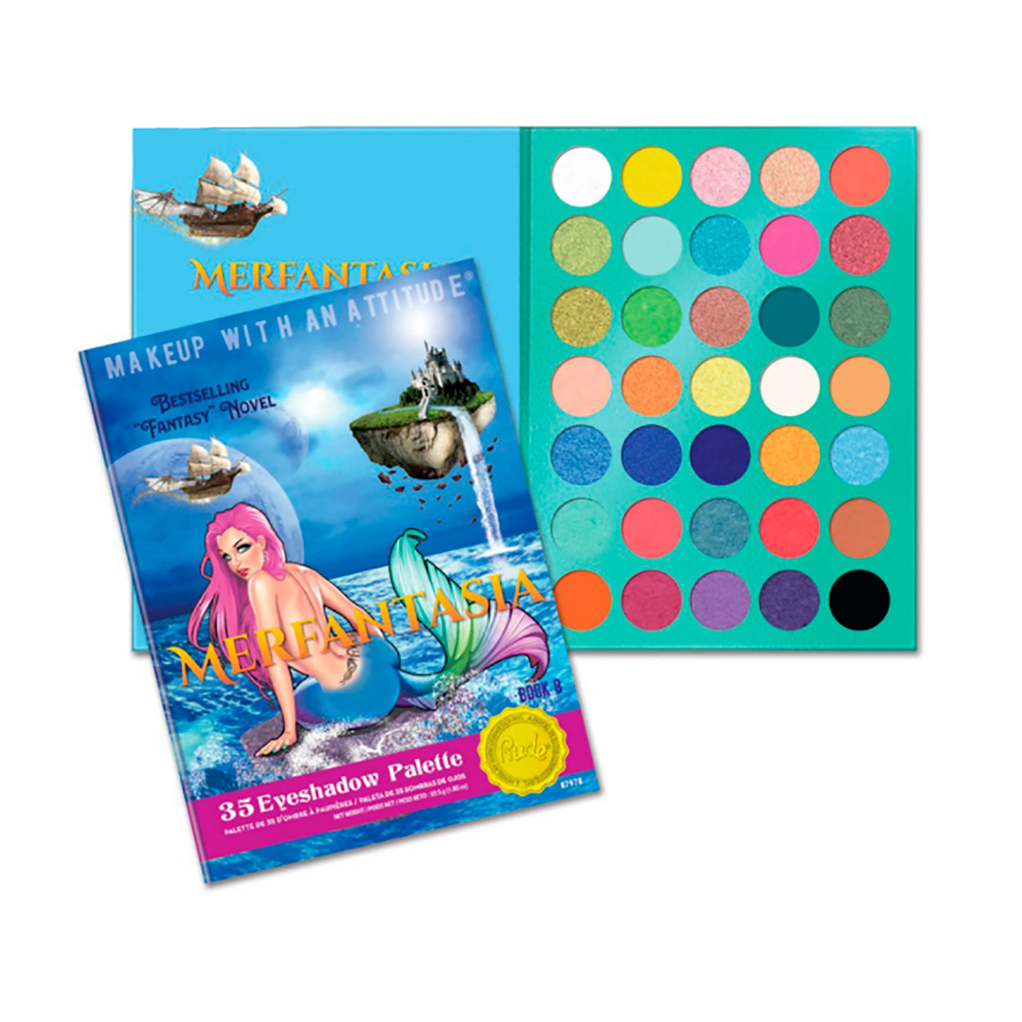 Paleta De Sombras Merfantasia - Book 8 Rude Cosmetics