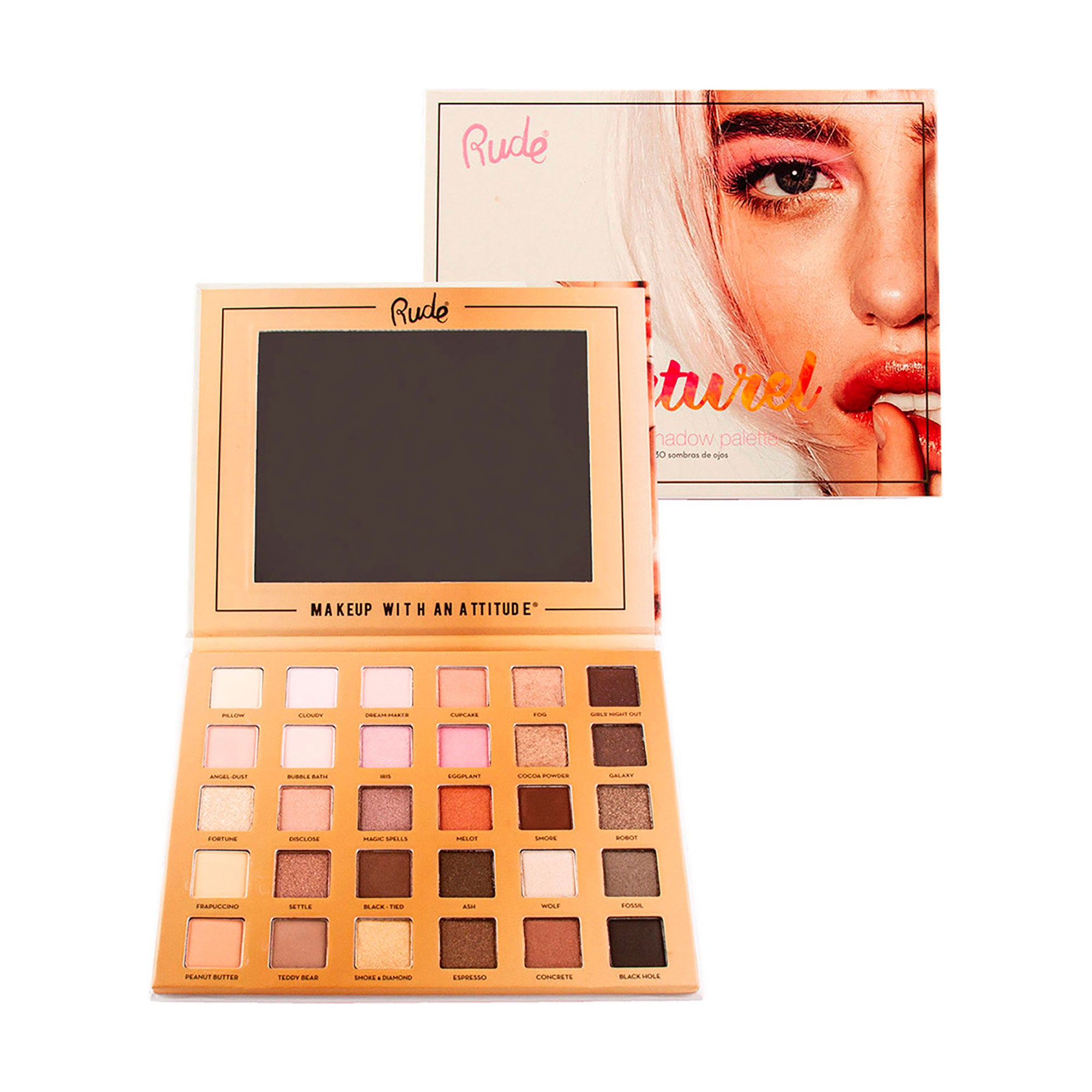 Aa Naturel - Rude Paleta de sombras con 30 tonos