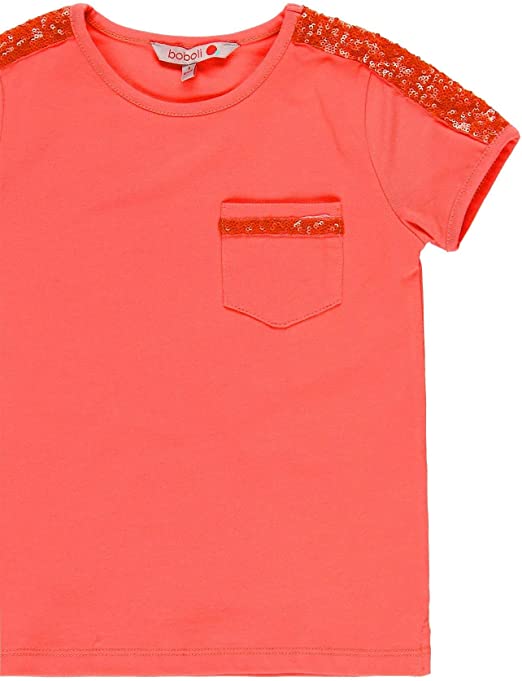 Playera coral punto elástico para niña BOBOLI