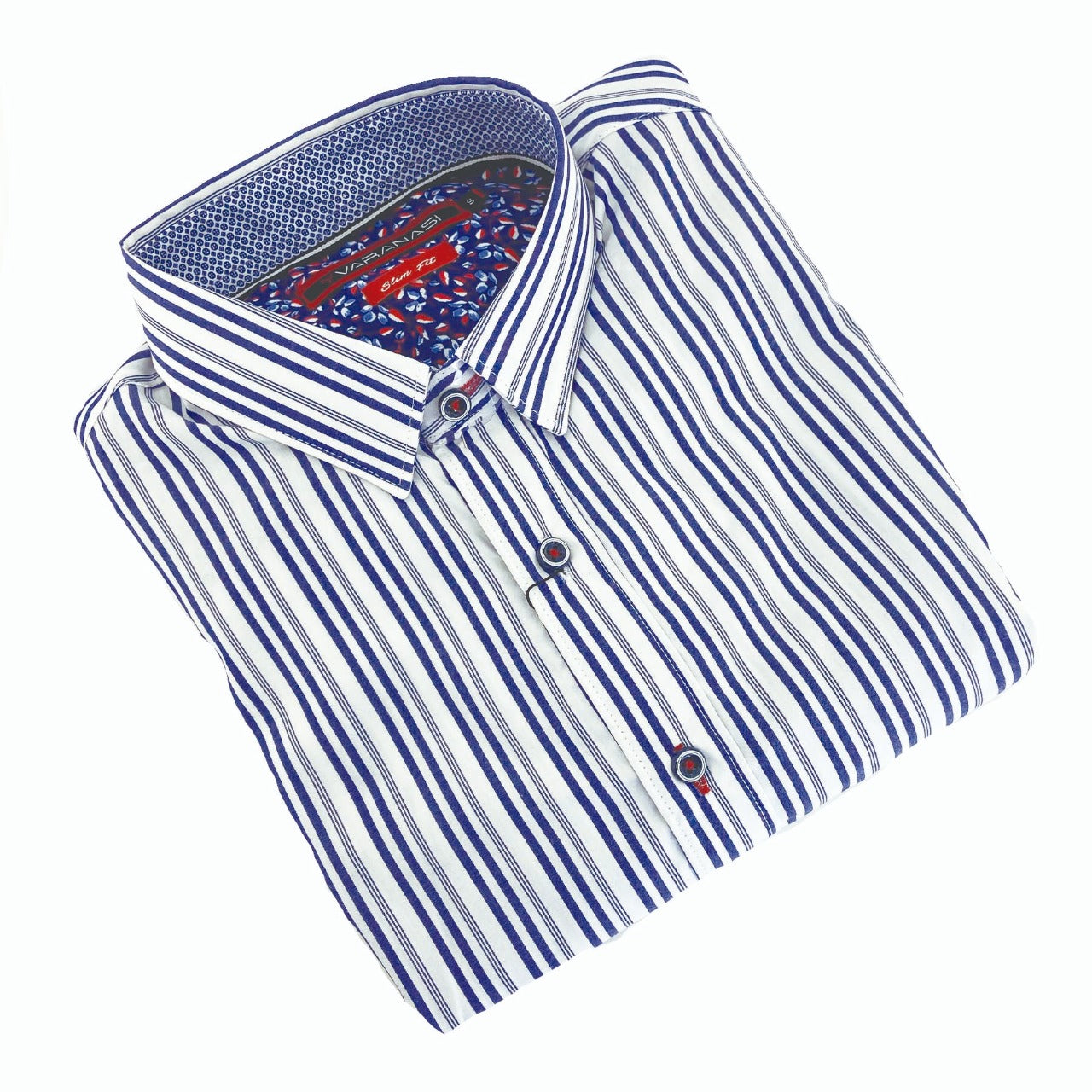 Camisa Slim Fit Manga Larga Para Caballero Varanasi