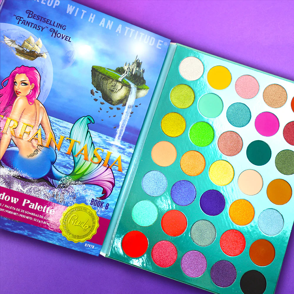 Paleta De Sombras Merfantasia - Book 8 Rude Cosmetics
