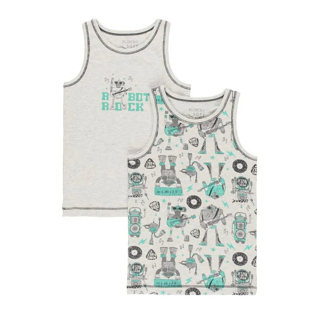 Set 2 piezas de playeras de tirantes niño BOBOLI