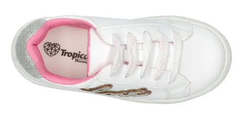 Tenis deportivo blanco "Love" TROPICANA