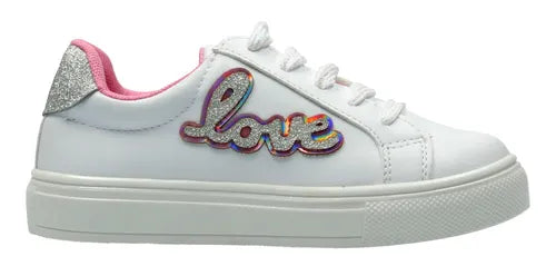 Tenis deportivo blanco "Love" TROPICANA
