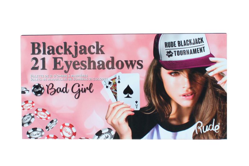 Paleta de sombras Blackjack 21 Bad Girl Rude Cosmetics