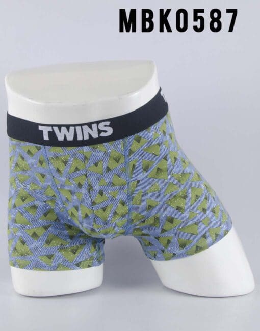 Ropa interior para caballero-Azul/Verde TWINS