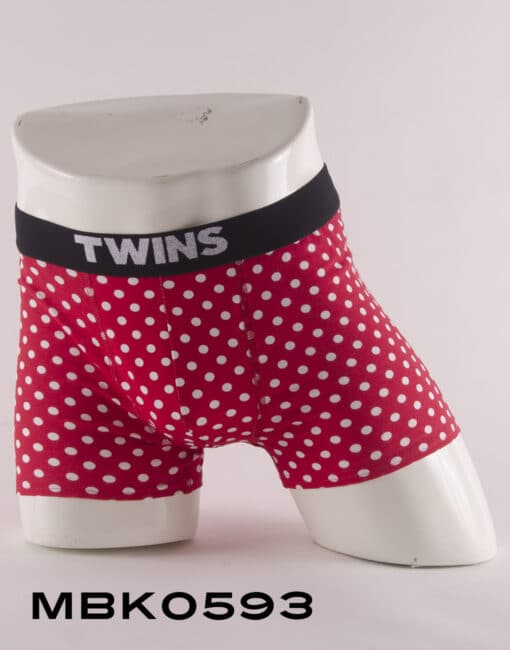 Ropa interior para caballero Biker-Rojo lunares TWINS