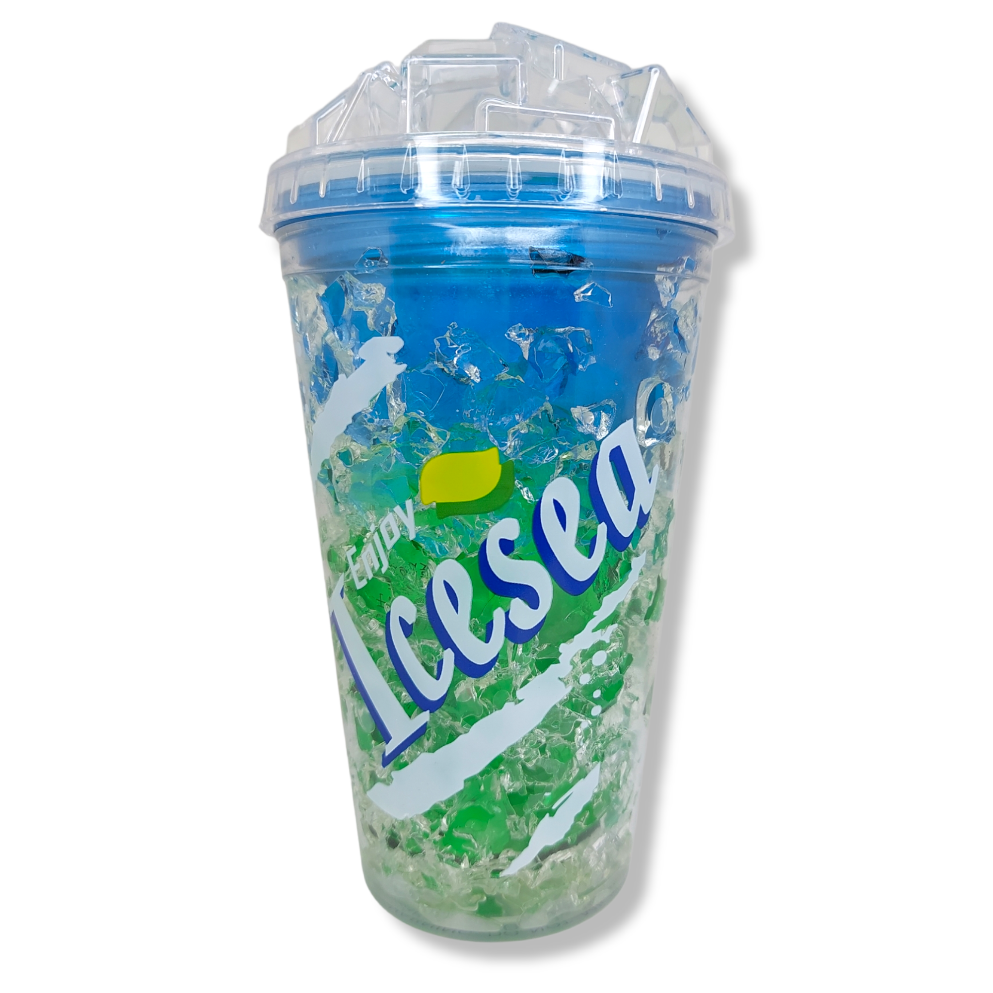 Vaso helado estampado mantiene fría bebida 450 ml