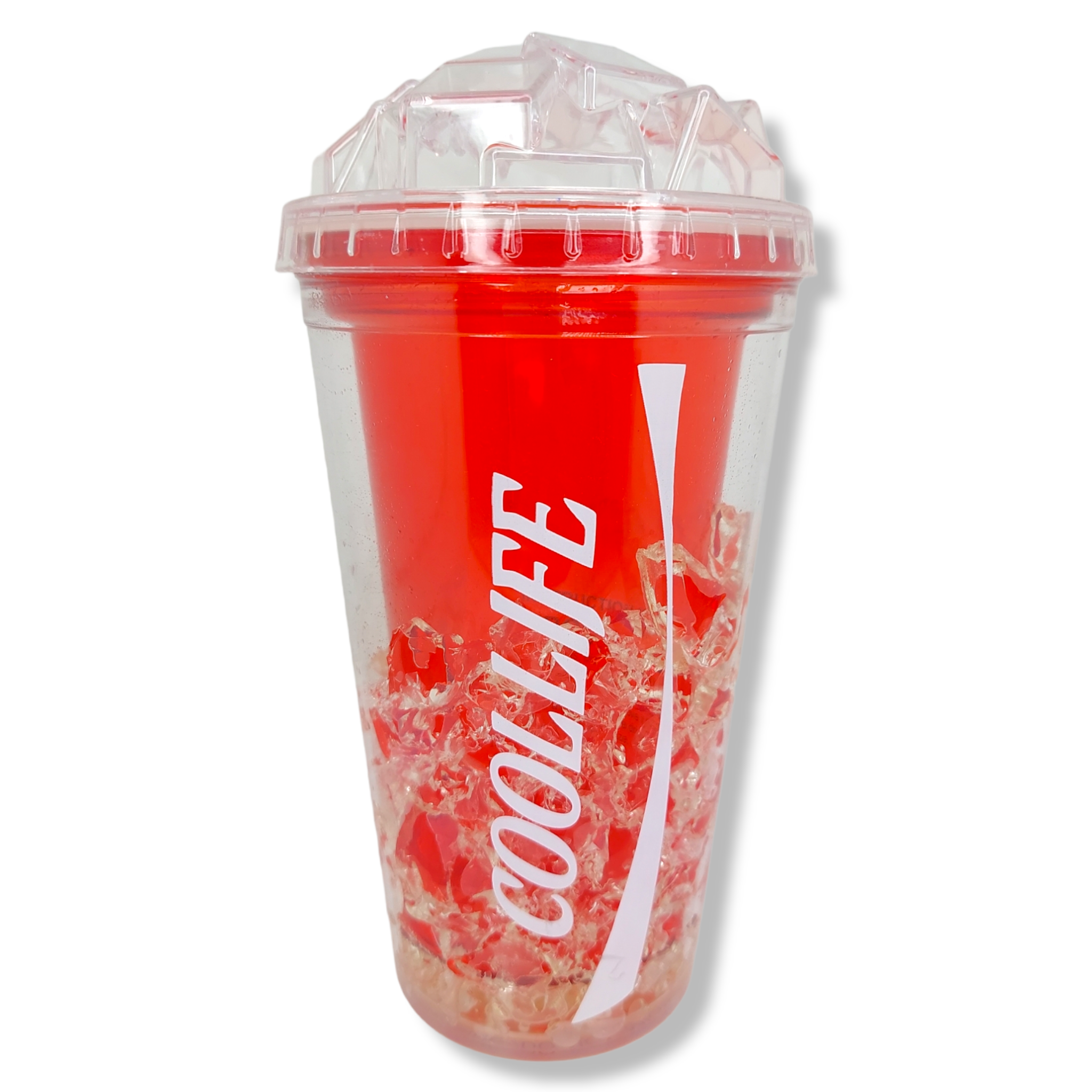 Vaso helado estampado mantiene fría bebida 450 ml