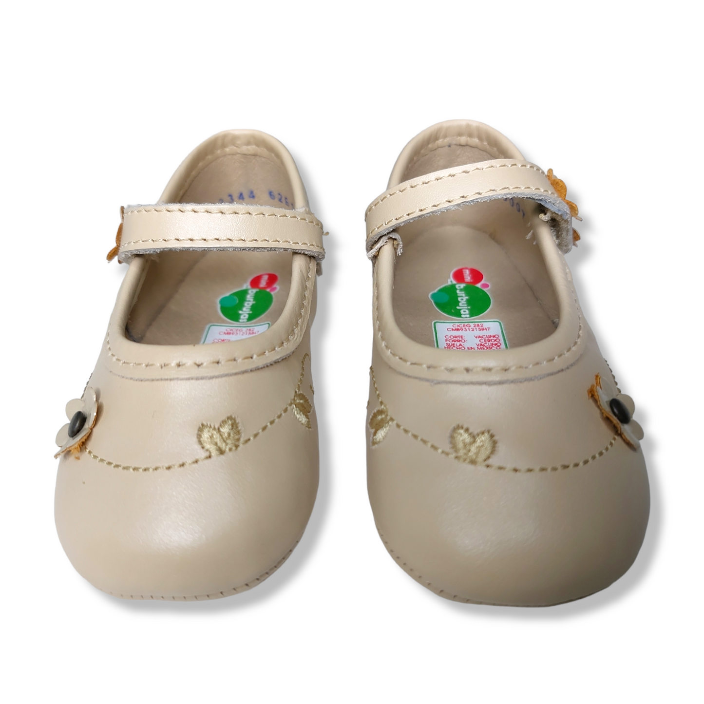 Zapato beige para bebé niña Mini Burbujas
