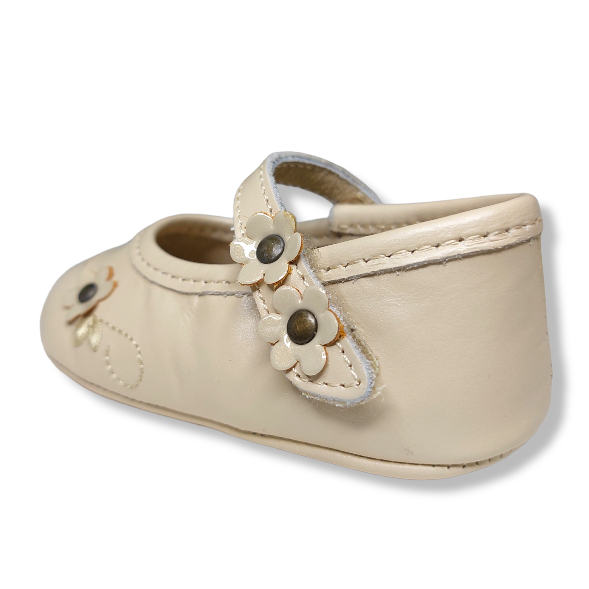 Zapato beige para bebé niña Mini Burbujas