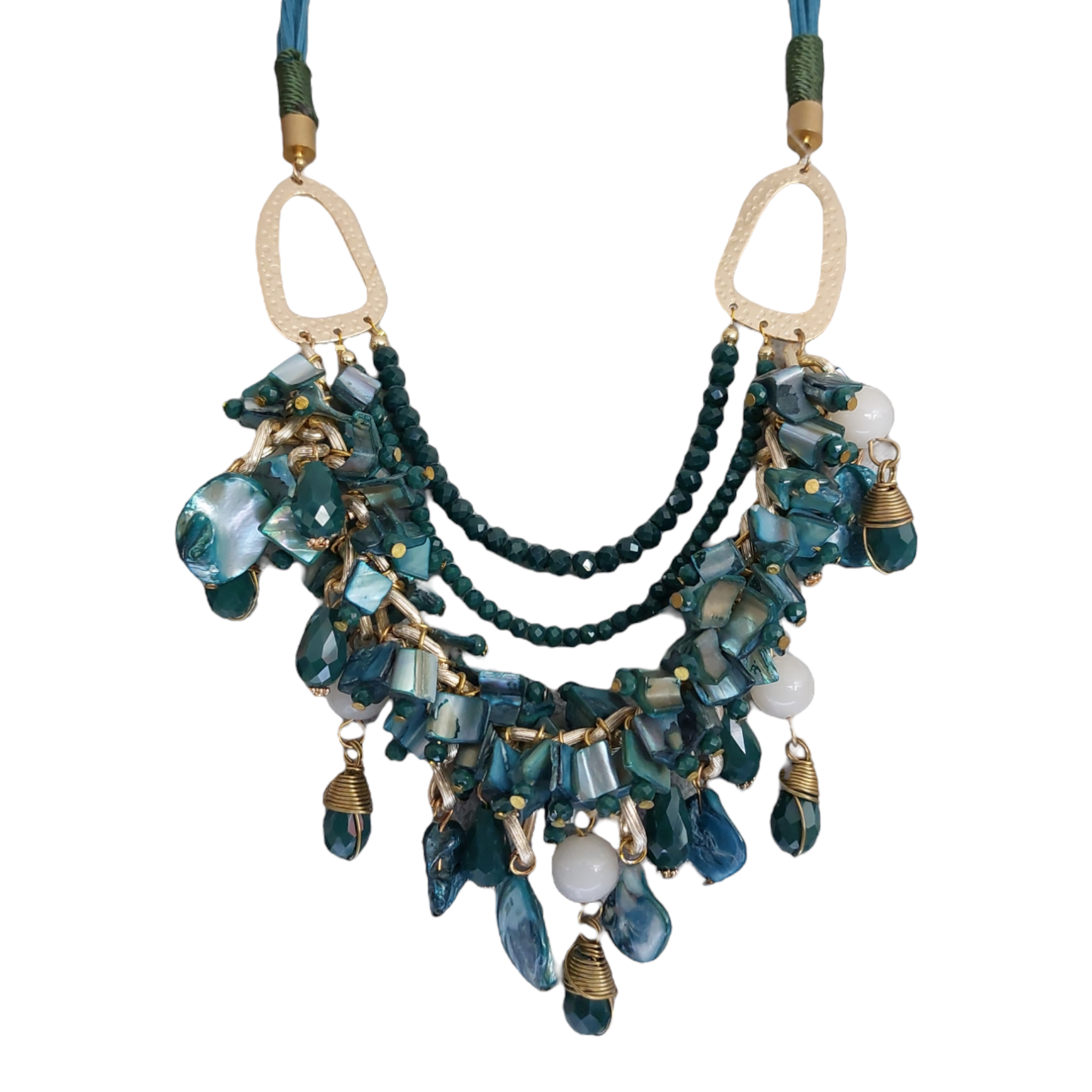 Collar Piedra Natural "Verde Aqua"