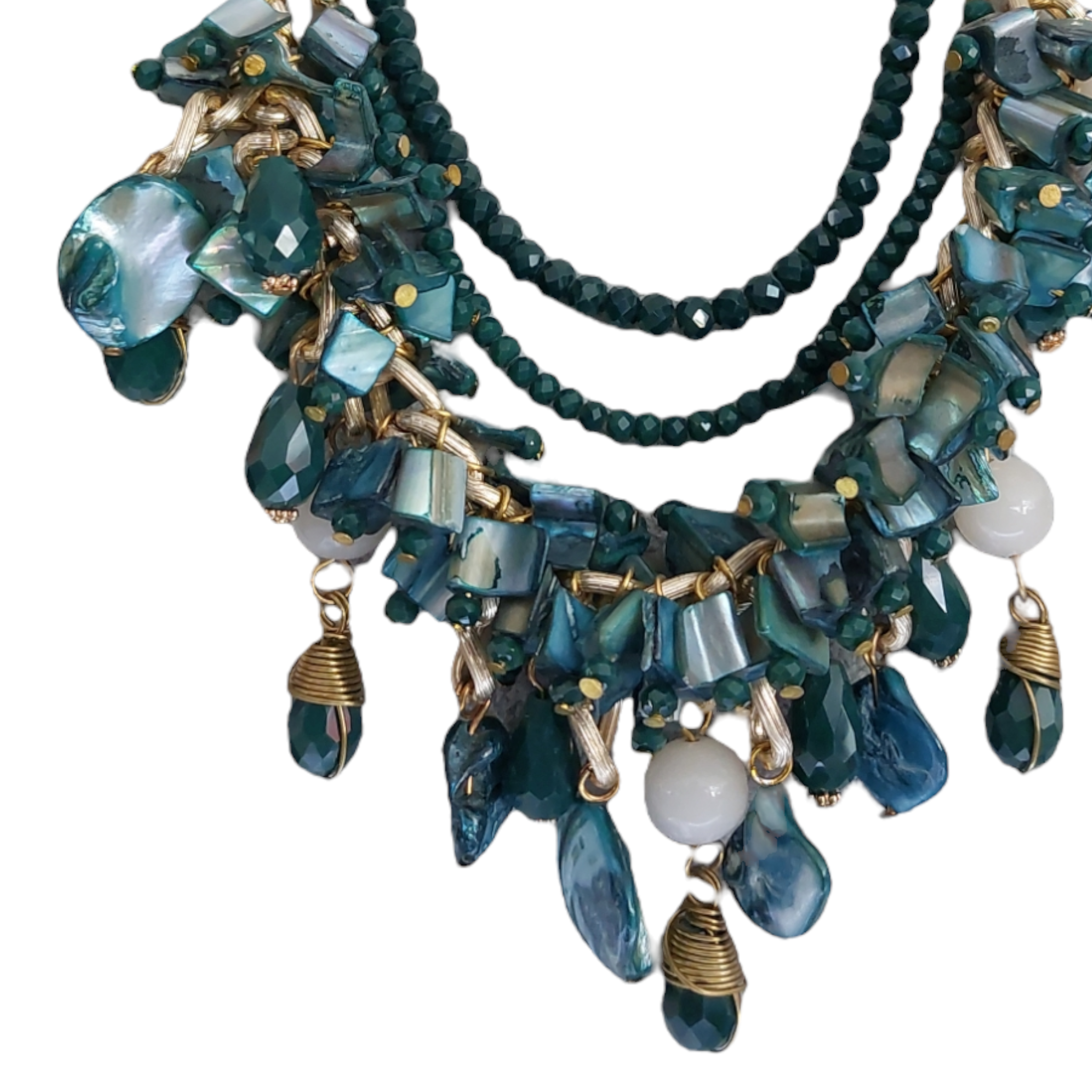 Collar Piedra Natural "Verde Aqua"