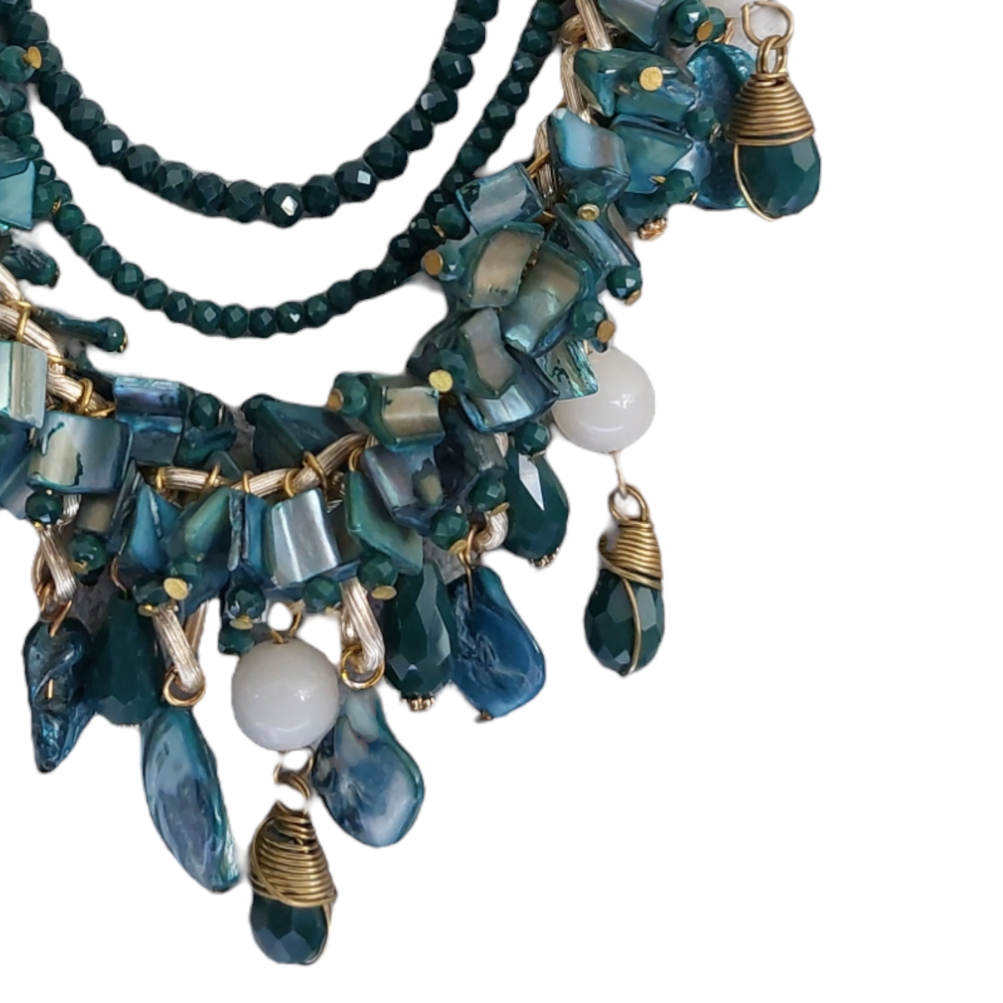 Collar Piedra Natural "Verde Aqua"