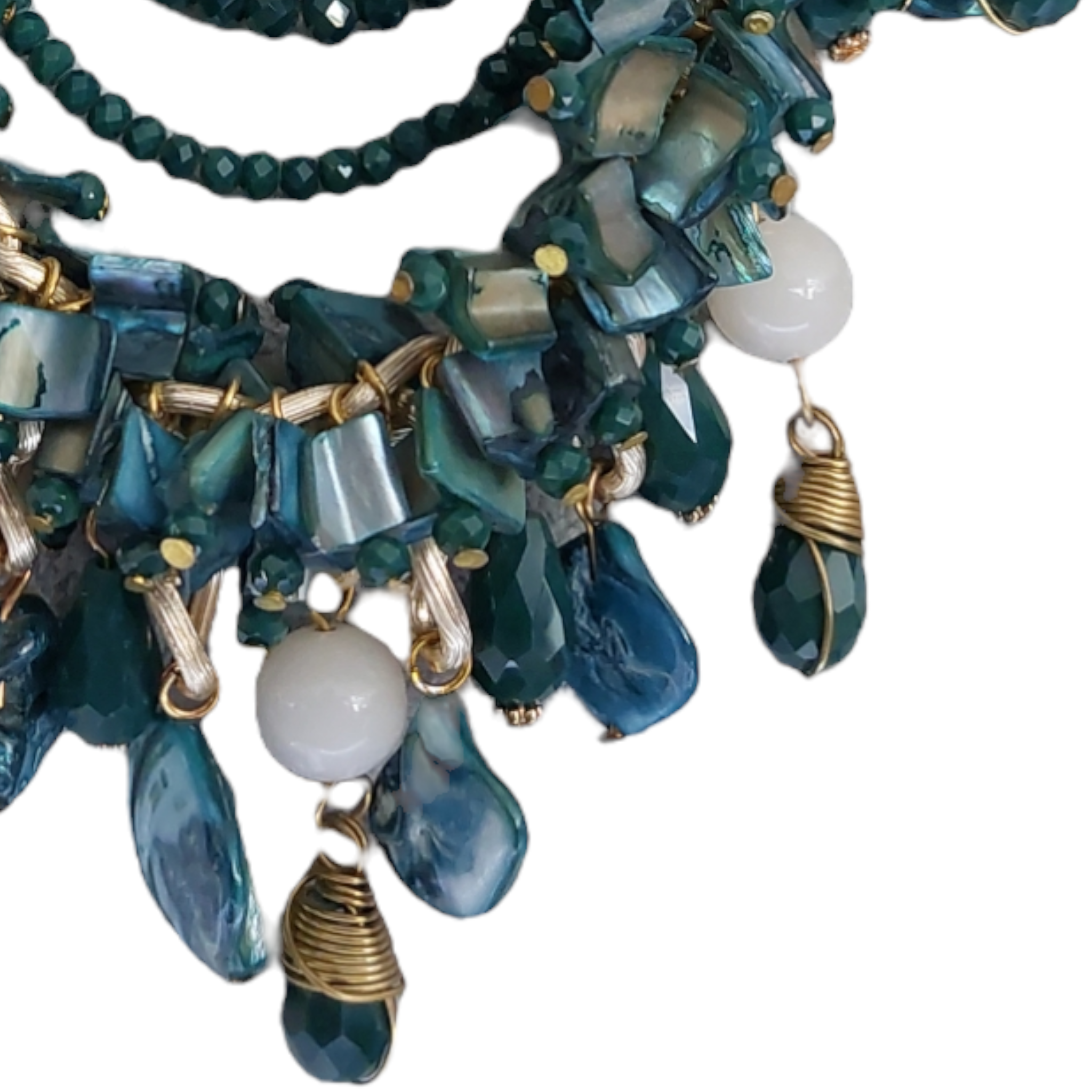 Collar Piedra Natural "Verde Aqua"