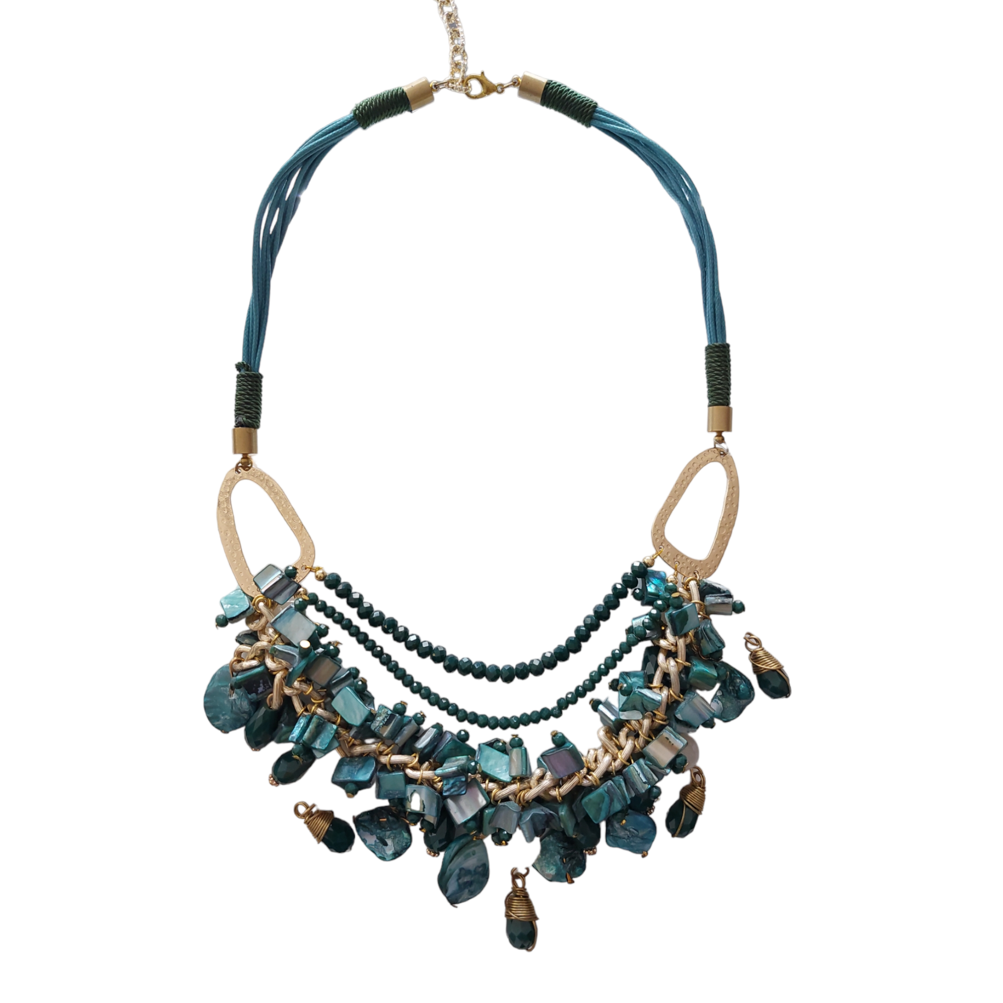 Collar Piedra Natural "Verde Aqua"