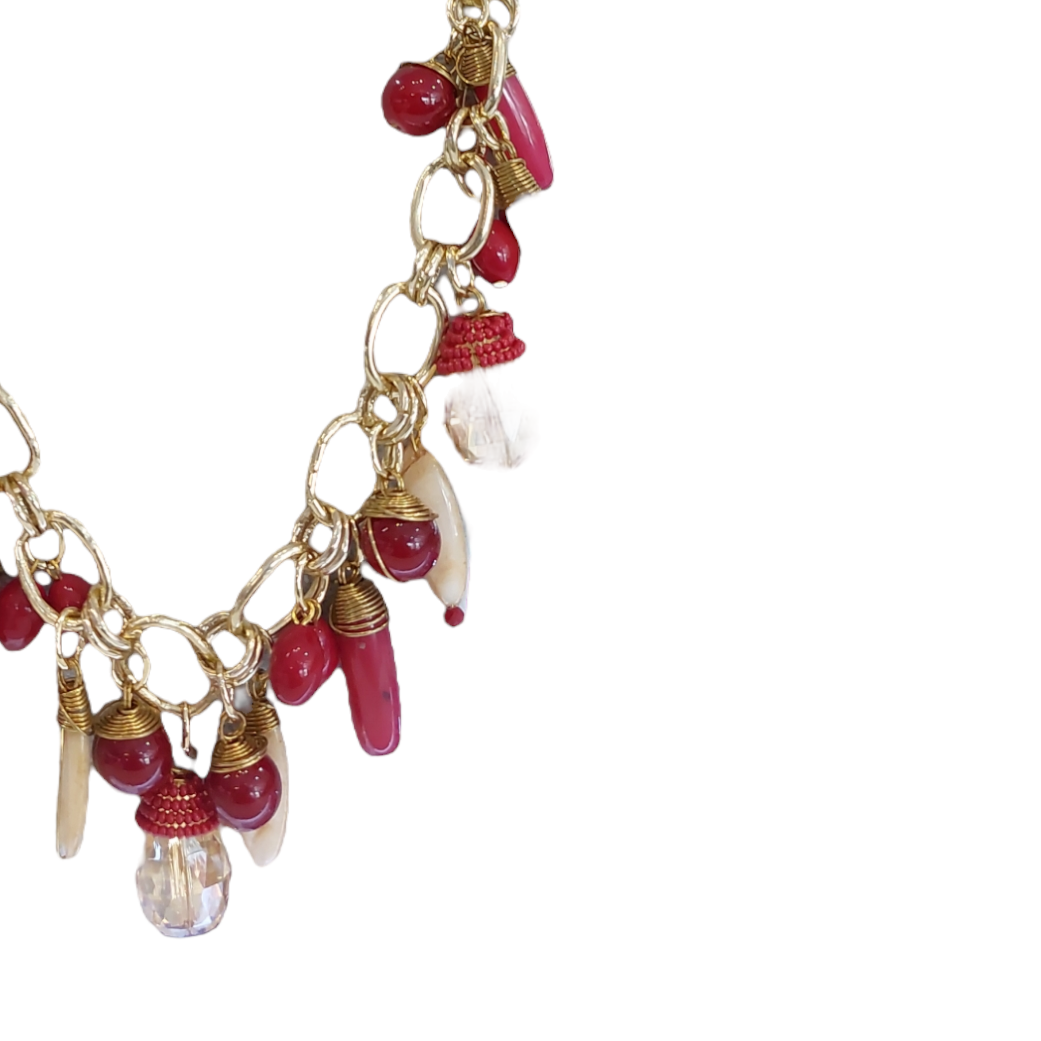 Collar Piedra Natural "Rojo"