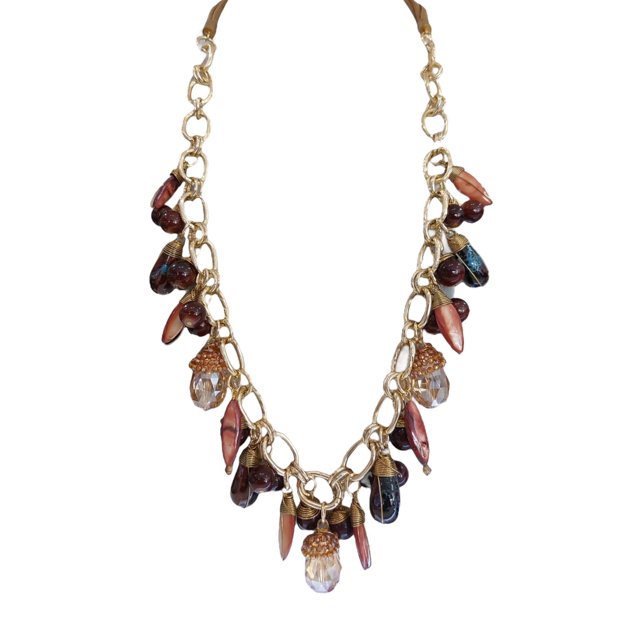 Collar Piedra Natural "Café"