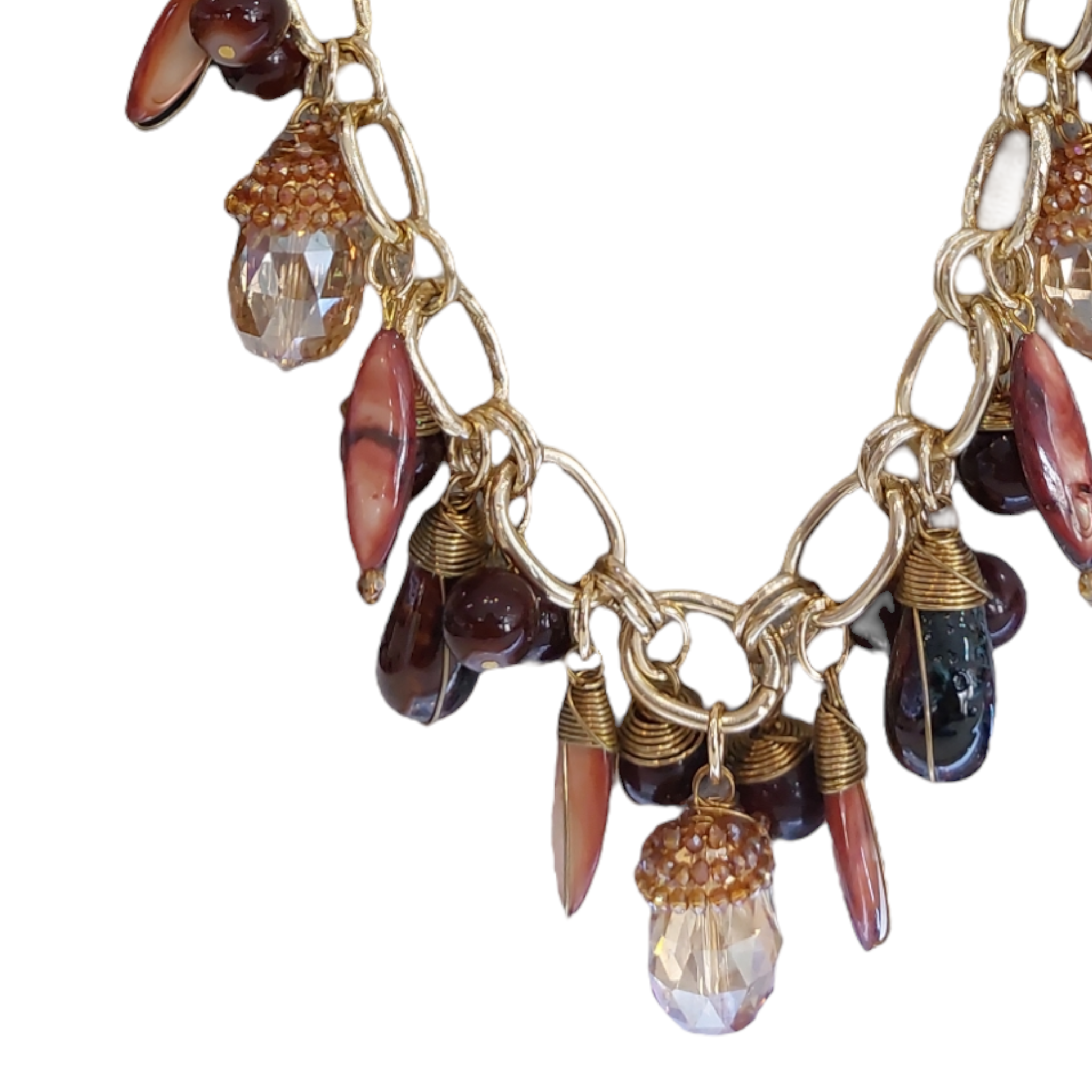 Collar Piedra Natural "Café"
