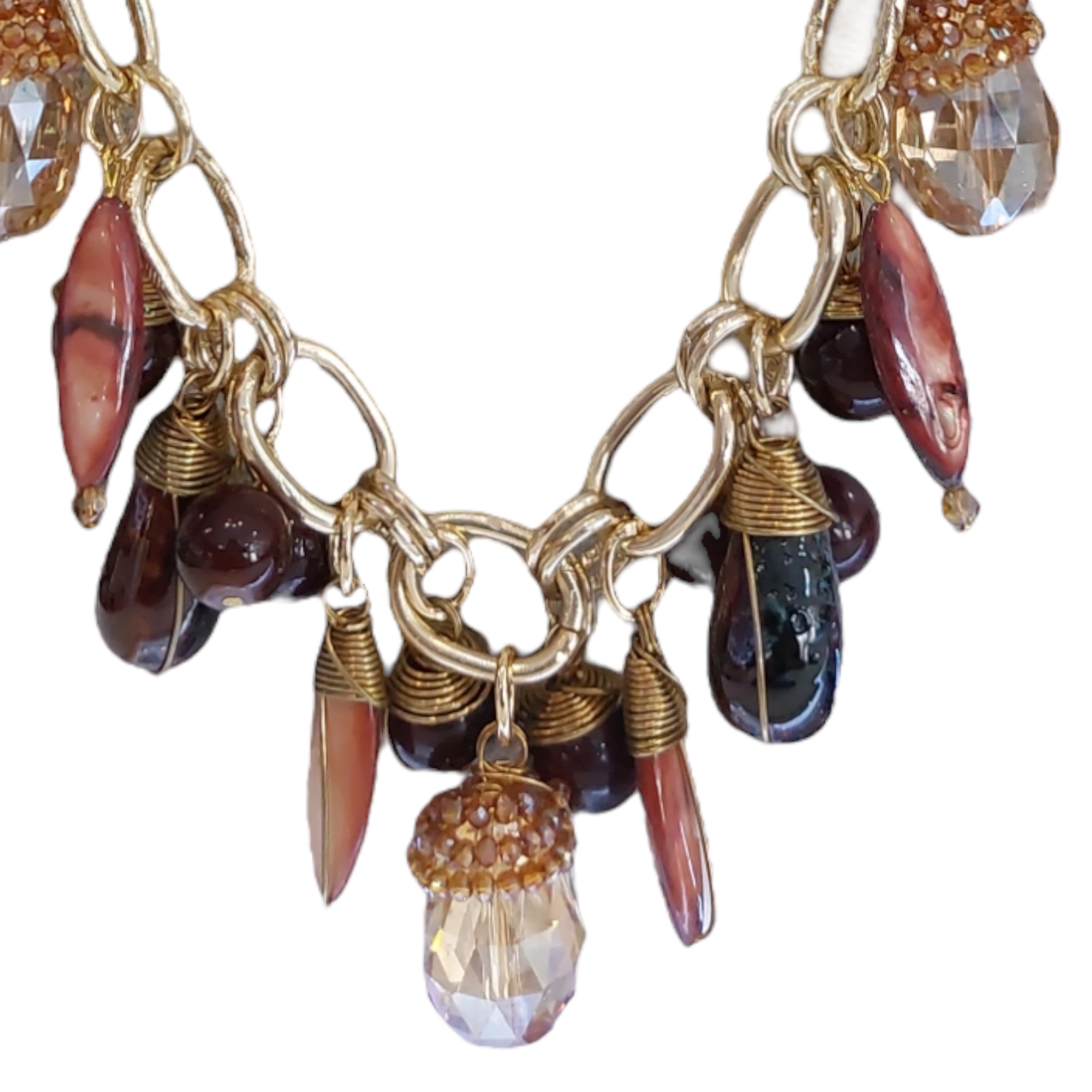 Collar Piedra Natural "Café"