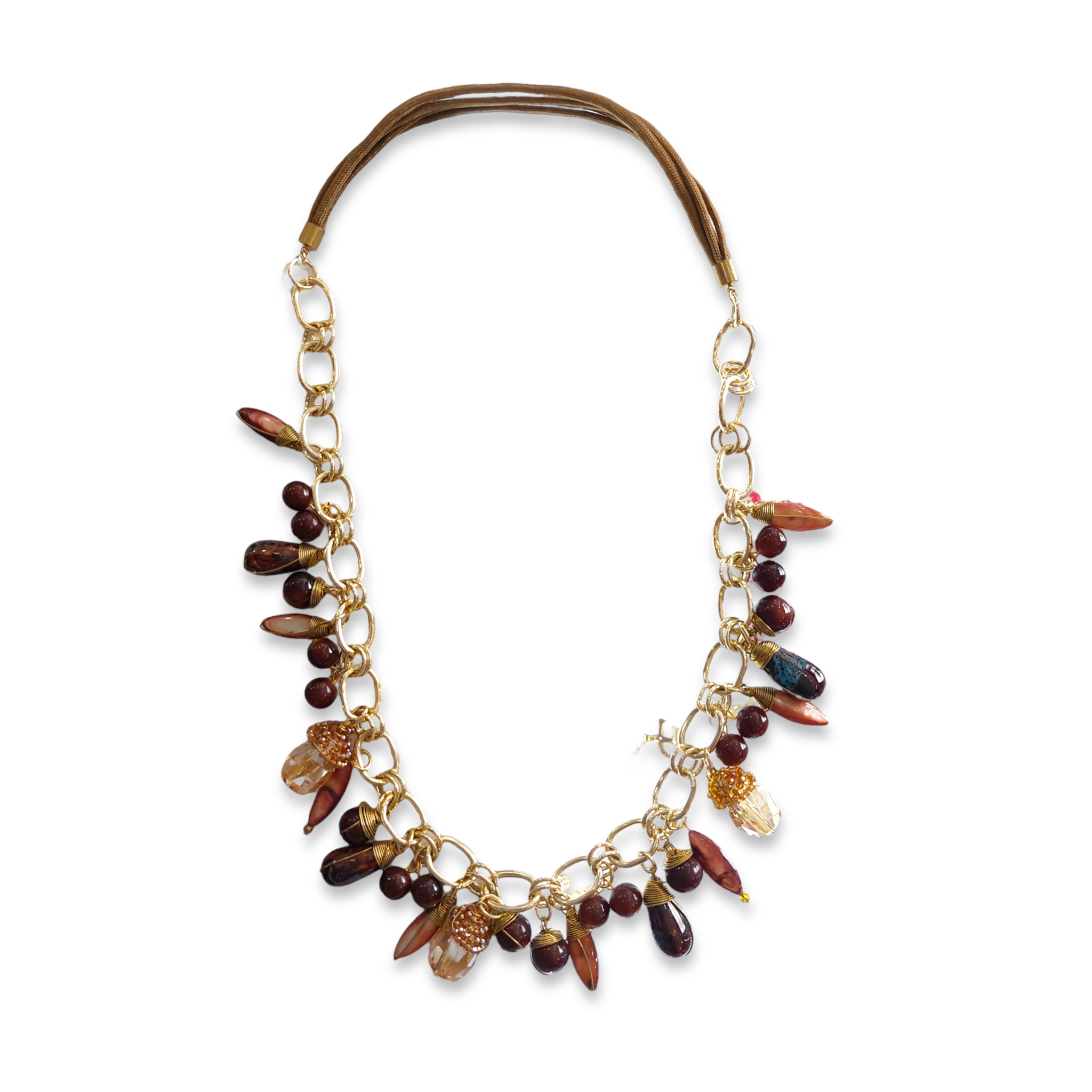 Collar Piedra Natural "Café"