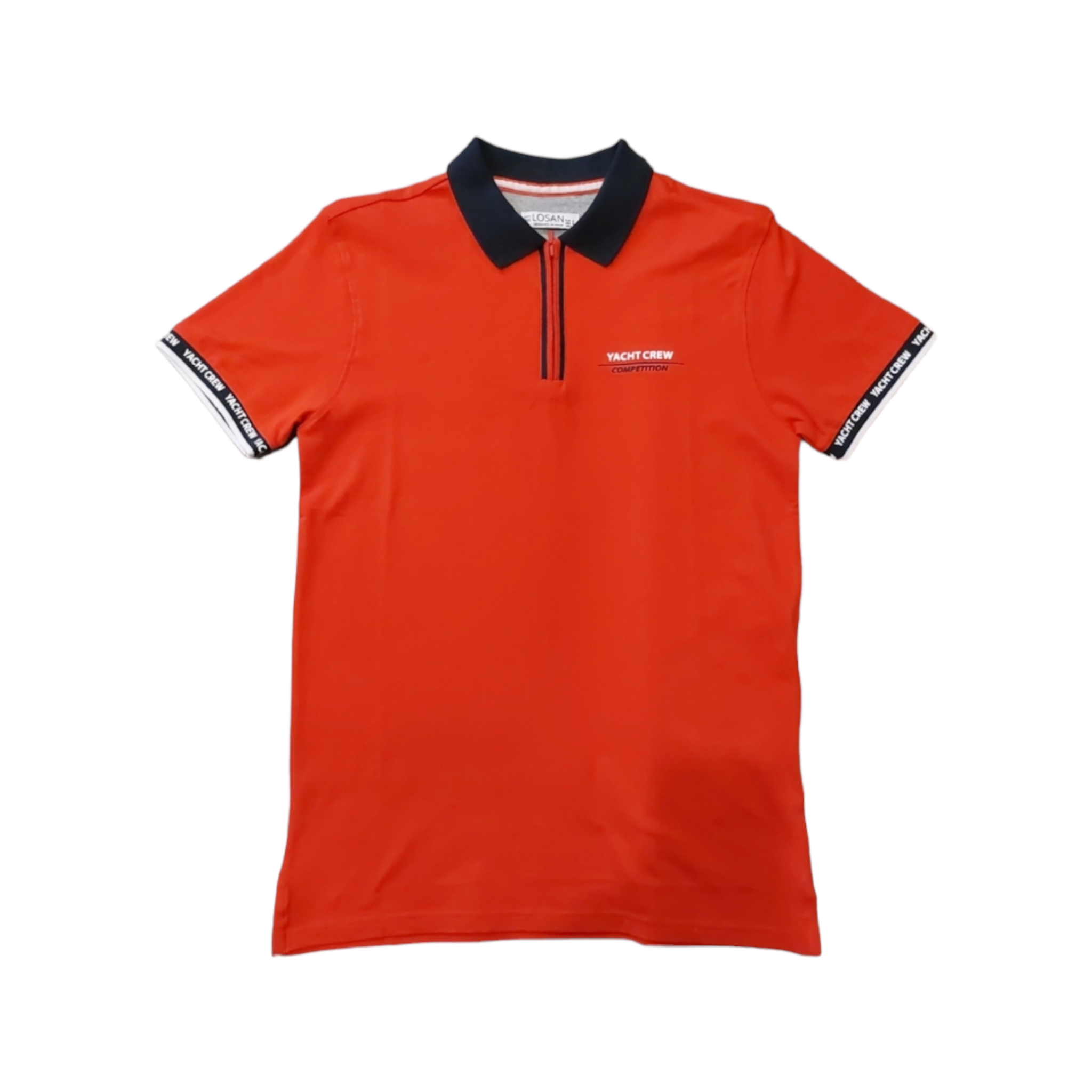Playera Tipo Polo Roja "Yacht Crew Competition" Para Caballero LSN