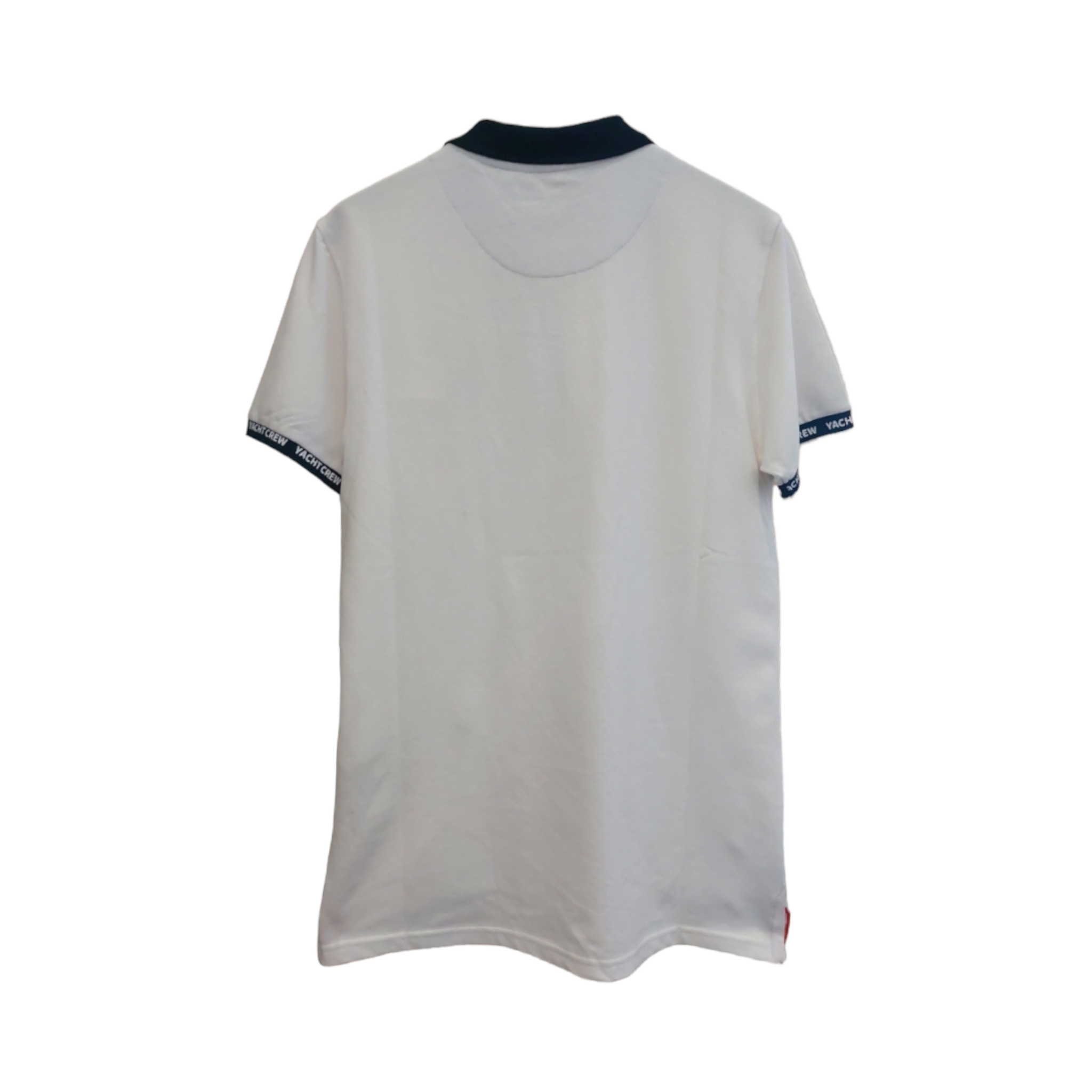 Playera Tipo Polo Blanca "Yacht Crew Competition" Para Caballero LSN