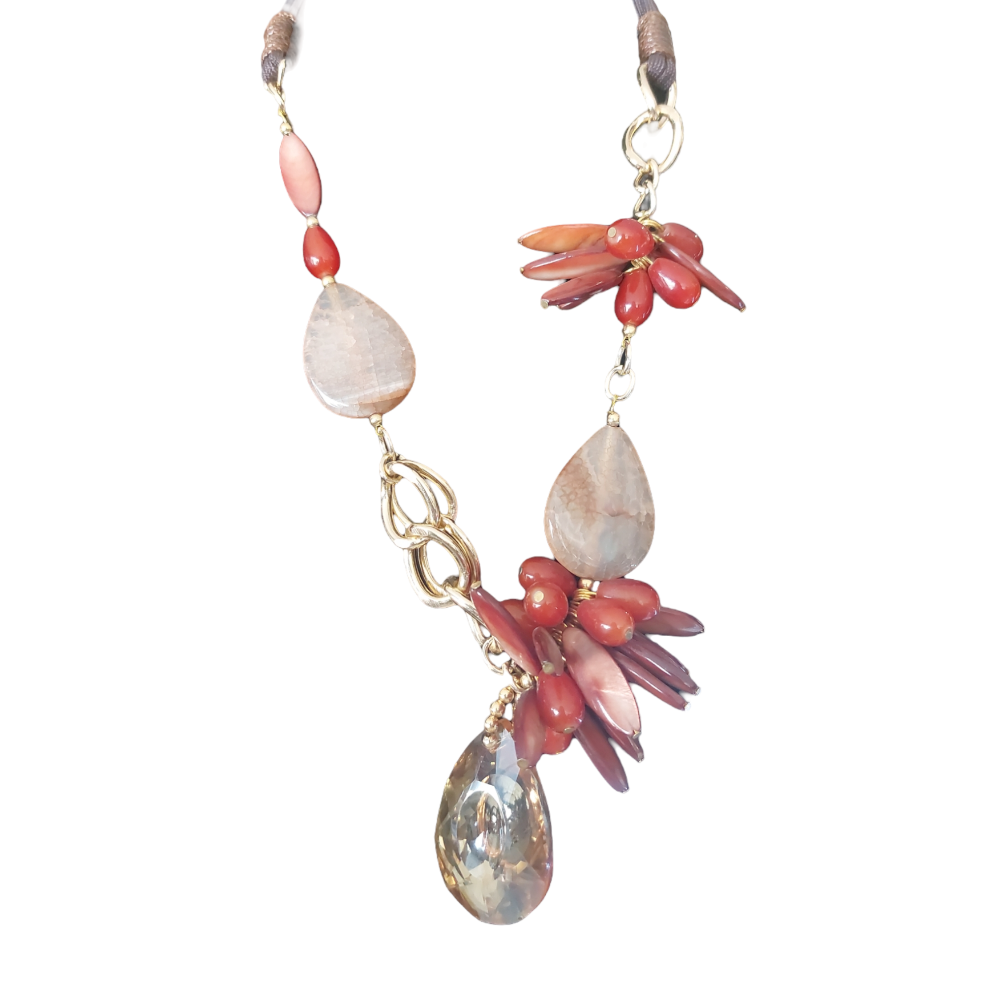 Collar Piedra Natural "Terracota"