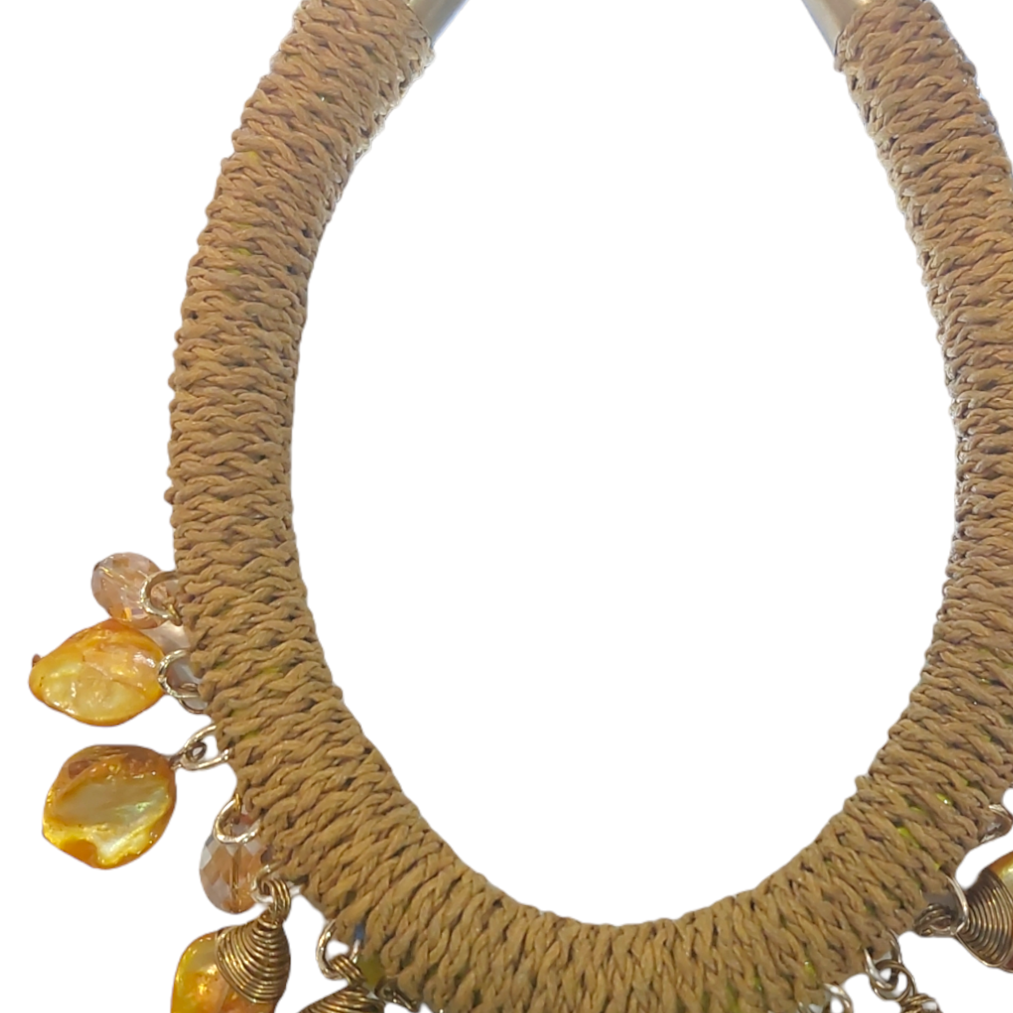 Collar Piedra Natural "Amarillo"