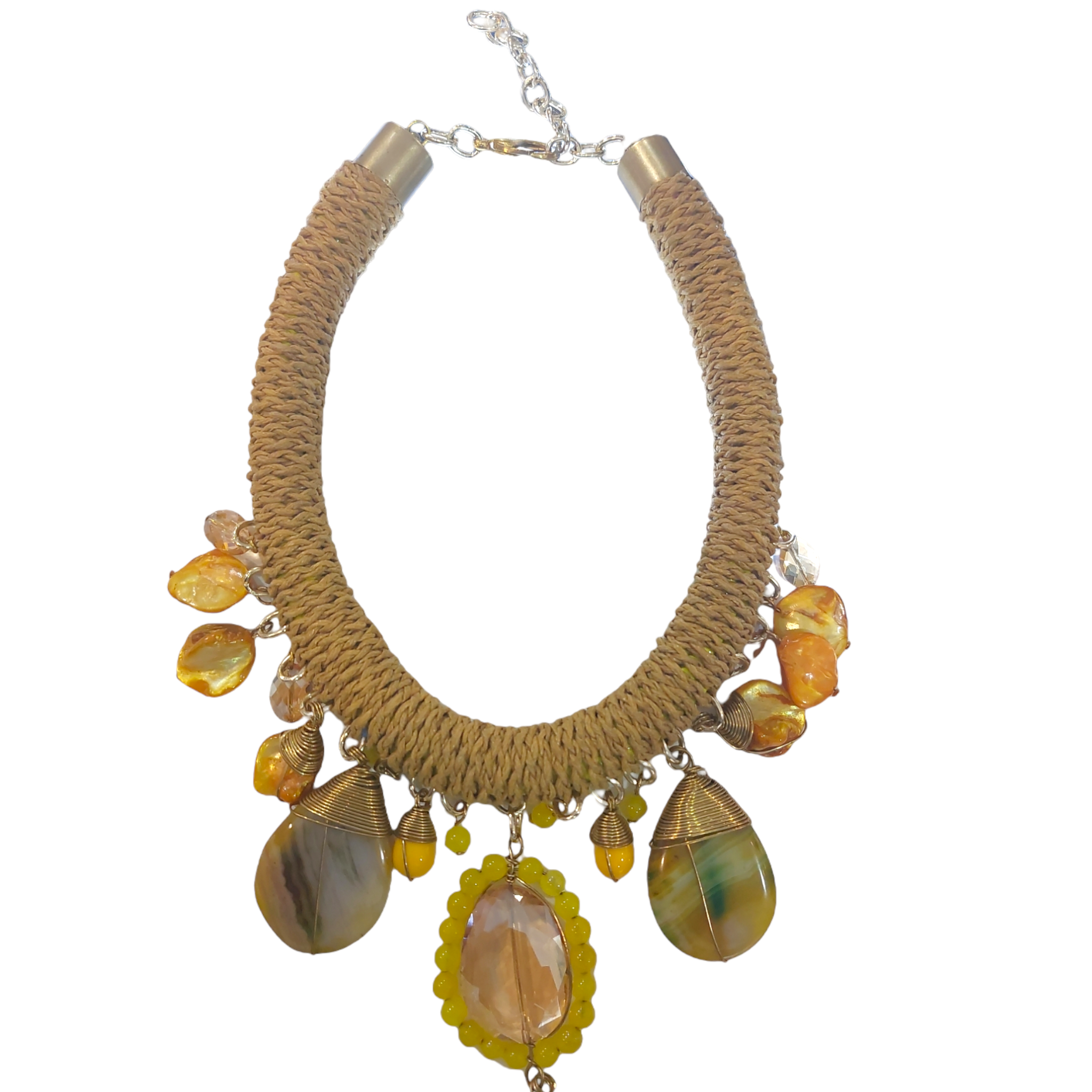 Collar Piedra Natural "Amarillo"