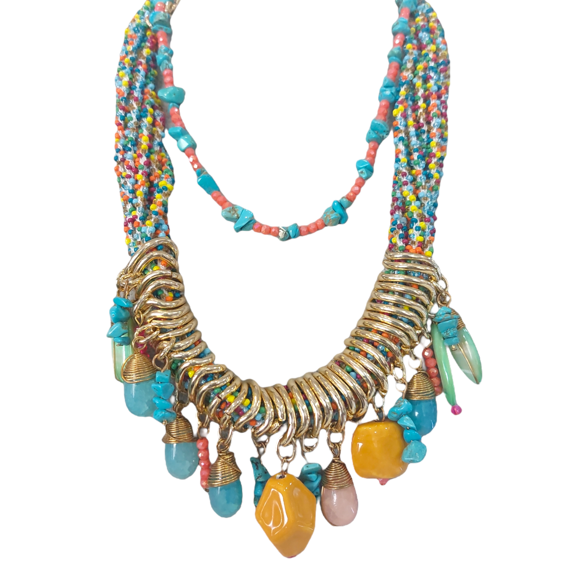 Collar armado con Piedra Natural "Multicolor"