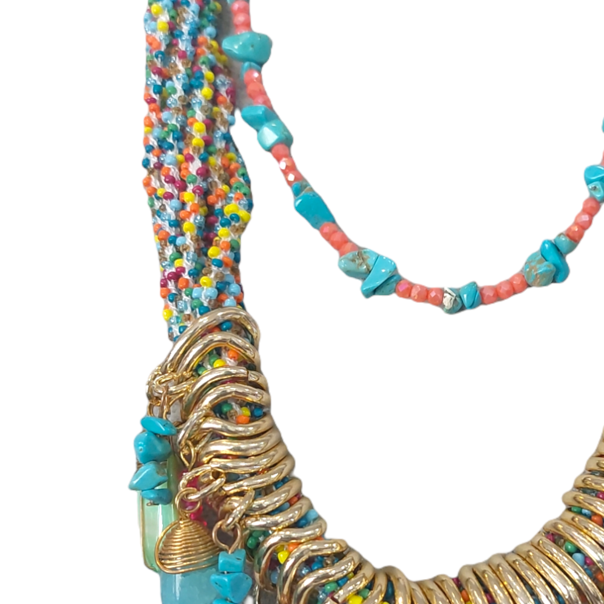 Collar armado con Piedra Natural "Multicolor"