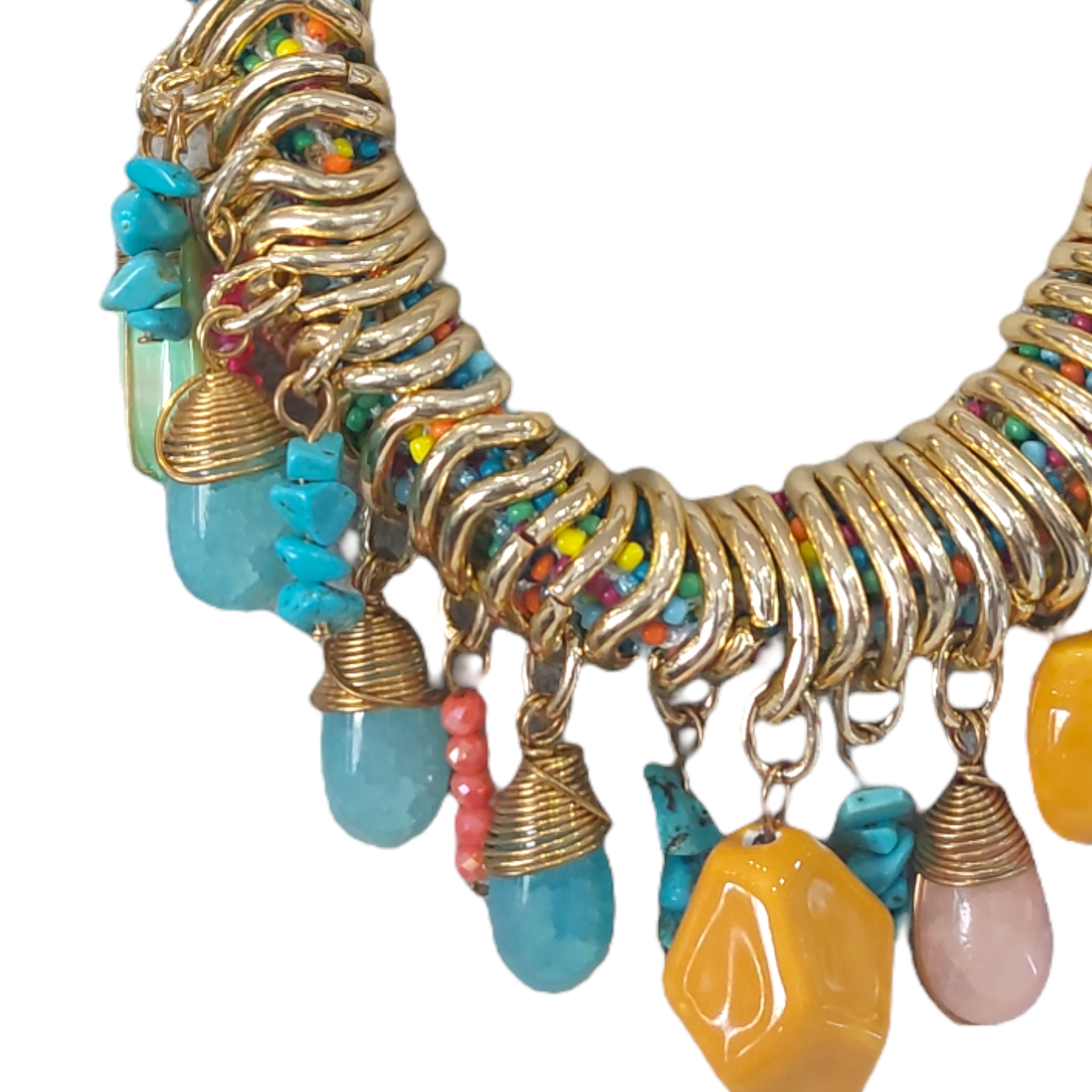 Collar armado con Piedra Natural "Multicolor"