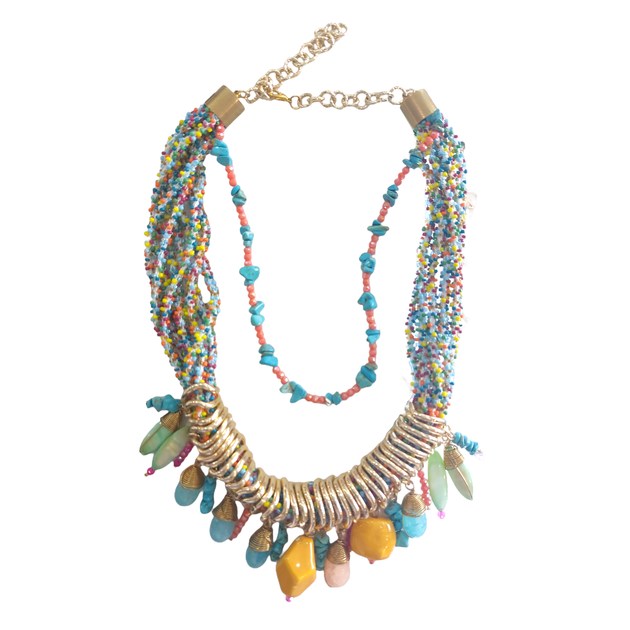 Collar armado con Piedra Natural "Multicolor"