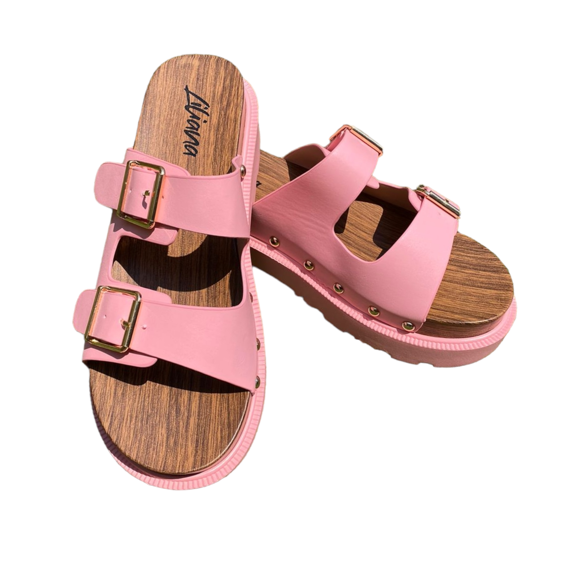 Sandalia estilo sueco Rosa LILIANA