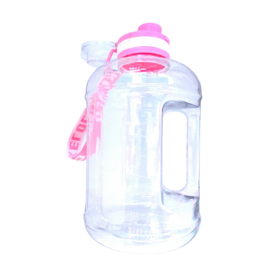 Botella de agua Rosa con asa 2200ML